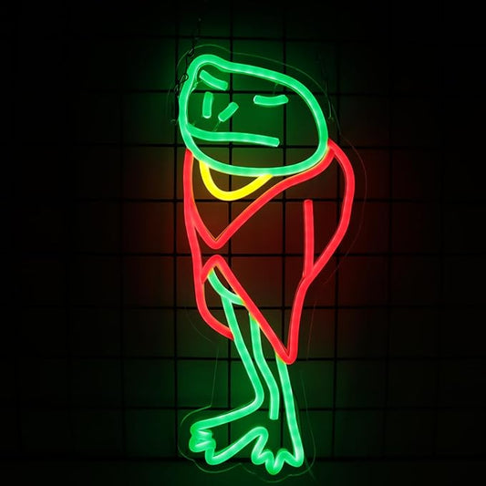 Frog Footman Neon Signs Alice in Wonderland Frog Neon for Wall Art Decor, Green Frog-Footman LED Lights for Dimmable LED Lights for Bedroom Man Cave Party Decor Birthday Gifts