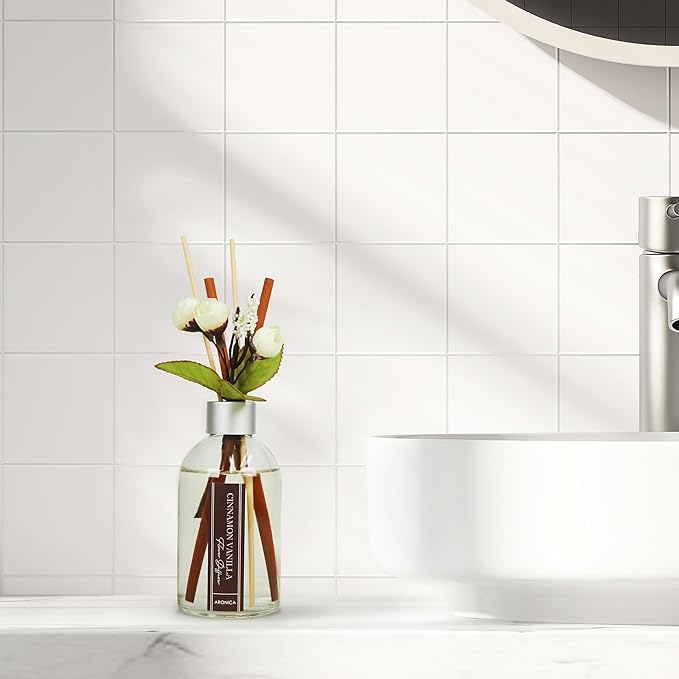 Aronica Lemon Scented Air Freshener, Reed Diffuser Scent for Apartment, Lemon Infussd Room Freshener, Citrus House Scent, New Apartment Essentials, House Warming Gifts New Home