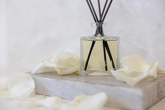 kai Reed Diffuser - (Rose Absolute, Gardenia, White Exotics) a Fresh, Light, airy & Delicious Scent. Vegan, Cruelty Free, Recyclable, Made in The USA. 6.75 fl oz.