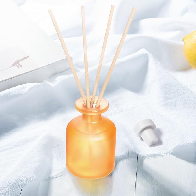 Reed Diffuser - Citrus 3.38oz (100ml) 1 Pack Essential Oil Reed Diffuser Set with 8 Sticks, Long Lasting Fragrance for Home, Bathroom, Bedroom, Room, Decor