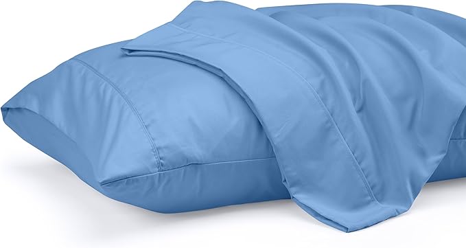 Utopia Bedding Queen Pillow Cases - 2 Pack - Envelope Closure - Soft Brushed Microfiber Fabric - Shrinkage and Fade Resistant Pillow Covers 20 X 30 Inches (Queen, Dutch Blue)