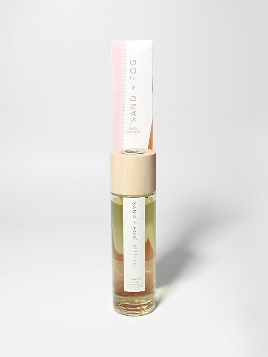 Sand + Fog Tropical Citrus Reed Diffuser | Made with Essential Oils | Fill Your Home with The Your Favorite Luxurious Fragrance