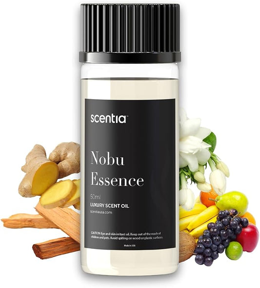 Hotel Diffuser Oil Inspired by The Nobu Hotel Scent - 50 mL 1.69 fl oz - Fragrance Oil Blend Jasmine, Lilly, Sandalwood & Fresh Citrus for Ultrasonic & Cold Diffusers - Nobu Essence