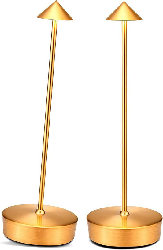 Rechargeable Cordless Table Lamp, 7000mAh Portable Led Table Light 2 Pack, Battery Operated Lamp Waterproof, Outdoor Table Lamp for Dining Restaurant Patio Bedroom Office