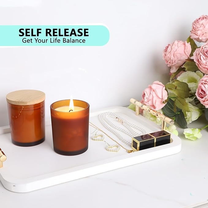 2pcs Scented Candles Natural Soy Candle for Home Large Glass Jar Candles 8oz Single Wick Candle Over 50 Hours of Burn Time for Creating Relaxing Ambience & Holiday Gifting（Floral + Fruity）