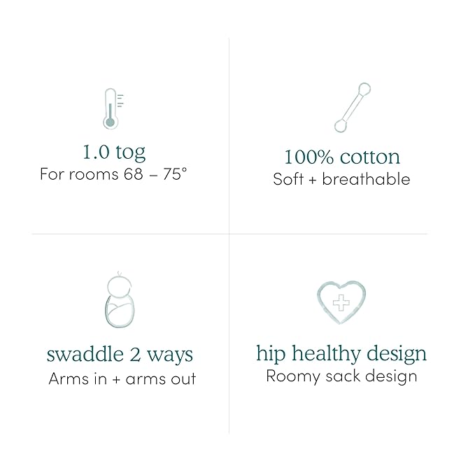 aden + anais Easy Swaddle Wrap, Newborn Wearable Swaddle Blanket, Adjustable Fasteners, 100% Cotton, 3 Pack, 0-3 Months, Garden Floral