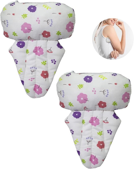 Lymphedema Axilla Pillow Mastectomy Recovery Pillow Breast Pillow Post Surgery Pillow for Cancer Lumpectomy Surgery Recovery Post-Surgery Underarm Pillow Armpit Pain Relief (2pc) (Rose-Flower)