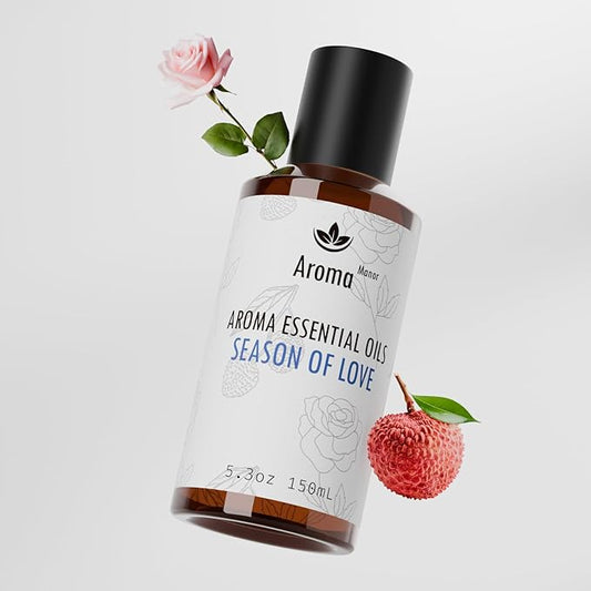 Hotel Fragrance Oil - Season of Love Essential Oils for Scent Diffuser - Rose, Orange, Lychee, Musk - Home Luxury Scents Aroma Fragrance for Home, Office