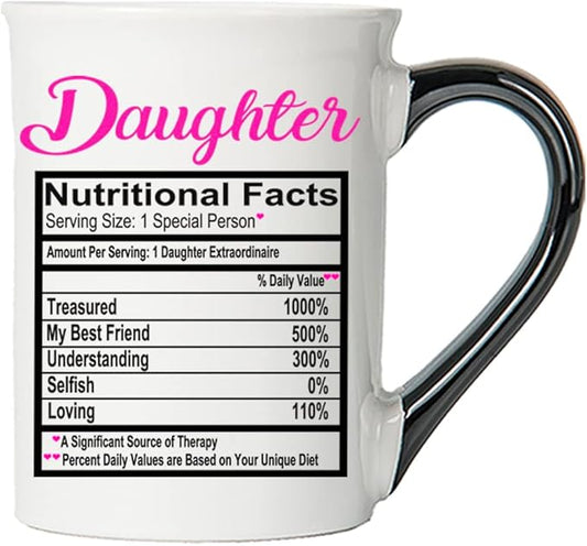 Cottage Creek Gifts for Daughter - 16oz Ceramic Coffee Mug for Women - Elegant Coffee Table Decor - Ideal Birthday Gifts for Women, Sister, Mom or Daughter-in-Law, Cute Kitchen Accessory