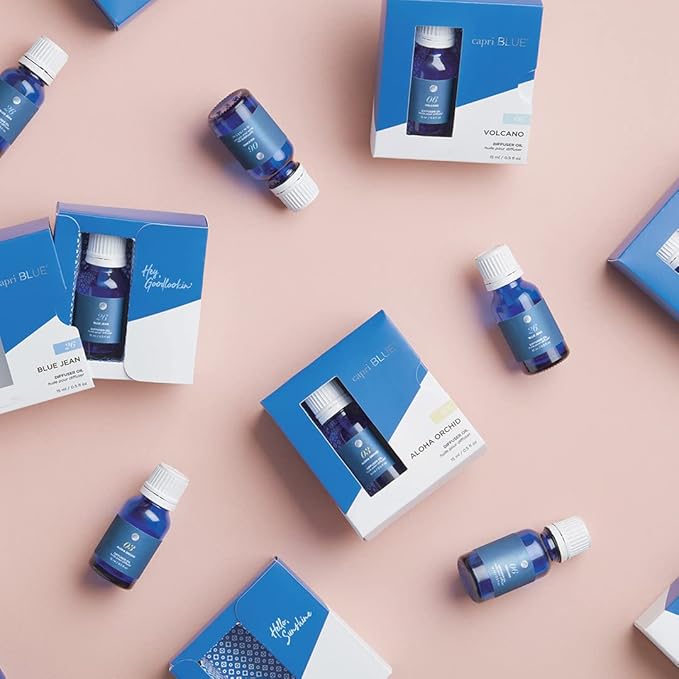 Capri Blue Oil Diffuser Refill - Use with Reed or Electric Scent Diffusers for Home - Long Lasting Scented Oil (Volcano, 0.5 fl oz)