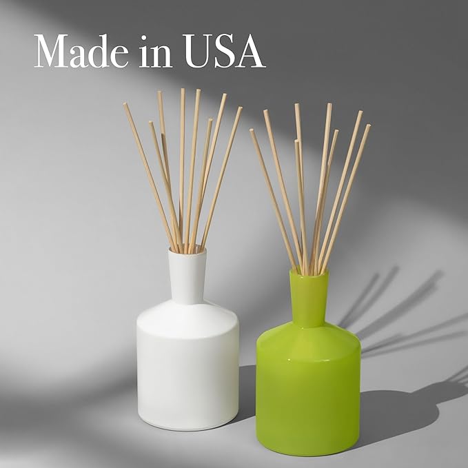 LAFCO New York Reed Diffuser Refill, Rosemary Eucalyptus - 8.4 oz - Up to 4-Month Fragrance Life - Includes Natural Wood Reeds - Free of Dyes & Propellants - Made in the USA