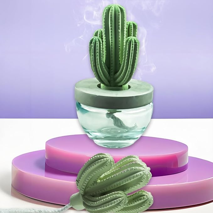Pretty Valley Home Gypsum Cactus Fragrance Diffuser-Cutting Grass