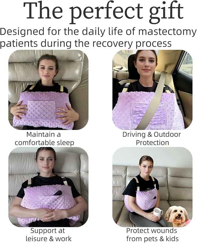 Mastectomy Pillow-Post Surgery Pillow, Breast Pillow, Heart Surgery, Breast Augmentation and Breast Reduction Recovery Supplies, Breast Cancer Pillow.