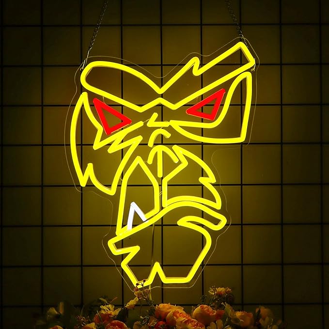 Gorilla LED Neon Sign，Jungle King & VR Game Room Decor for Kids Bedroom, Esports Room & Safari Party，USB Powered Shatterproof Design (16.5x12.6in)