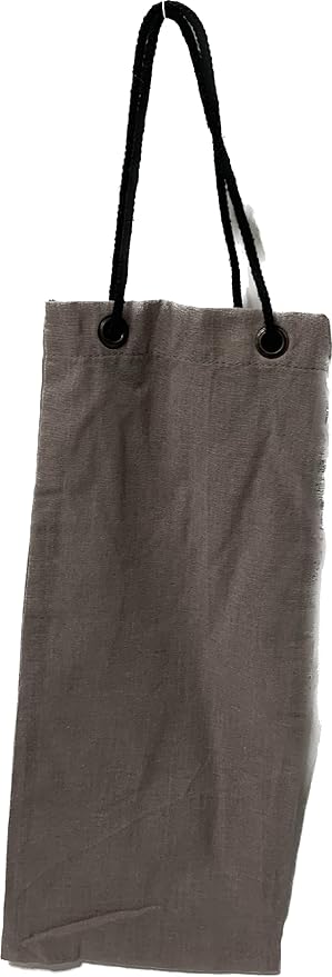 Cotton Wine Bags (Grey, 6" X 14" X 4")
