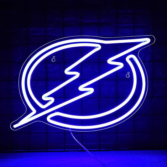 Ice Hockey Neon Sign Wall Decor Sports Neon Sign for Man Cave Hockey Player LED Light for Garage Decor Dormitory Bar Club Shop Wall Great Birthday Gift for Sports Fans Size13.7 * 12.9inch(ZKXD160)