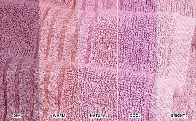 Utopia Towels 6 Piece Premium Hand Towels Set, 16 by 28 inches, 100% Ring Spun Cotton, Lightweight and Highly Absorbent Towels for Bathroom, Travel, Camp, Hotel, and Spa, Pink