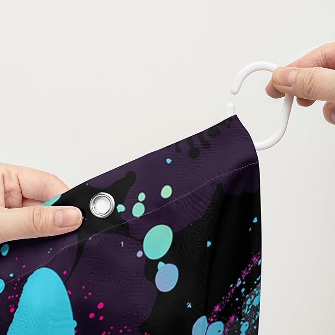 AILONEN Butterfly Shower Curtain for Girls Women 60" W*72" H Blue Butterfly Bathroom Decor,Beautiful Butterfly Bath Curtain Polyester Waterproof Bathroom Curtain with 12 Hooks