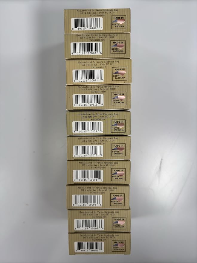 Varina Natural Floral Variety Bar Soap - Gentle Cleansing for Sensitive Skin, Floral - 10 Pack