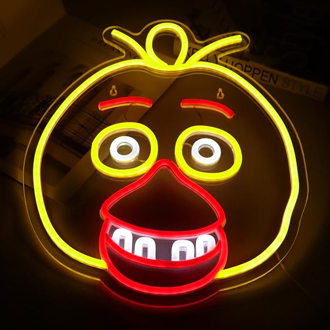 Neon Signs for Wall Decor，LED Neon Lights for Bedroom，Birthday、Christmas Gifts for kids 5V Power Adapter 16.1 * 12.8Inch