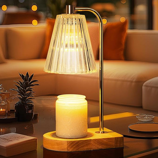 House Warming Gifts New Home, Candle Warmer Lamp Housewarming Gifts for Couples Women Friends, Wax Melt Warmer Lamp with 2 Bulbs, Unique Gift Ideas for Home Living Room Decor
