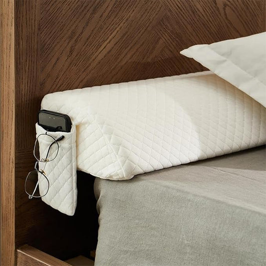 King Size Bed Wedge Pillow for Headboard Gap,76"x10"x6" Bed Gap Filler(0-8") Between Headboard and Mattress,Stop Loosing Your Pillows