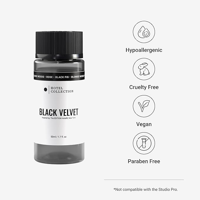 Hotel Collection - Black Velvet Essential Oil Scent - Luxury Hotel Inspired Aromatherapy Scent Diffuser Oil - Zesty Citrus, Juicy Black Fig, & Floral Rose - for Essential Oil Diffusers - 50mL