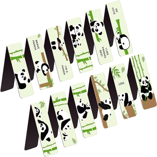 UpUDo 12 Pack Magnetic Bookmark, Book Marker Clip for Teachers, Students, Book Lovers, Printing on 2 Side