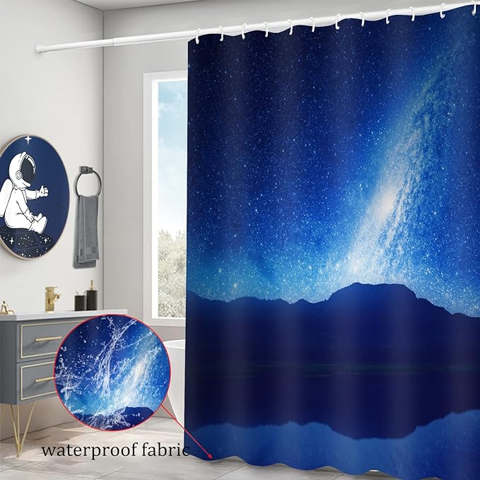 Dinosaur Shower Curtain for Bathroom, Dino Shower Curtain for Kids Boy,Funny Cartoon Dinosaur Polyester Shower Curtain Waterproof Washable Durable 12 Hooks 72"x72" Dinosaur Decor