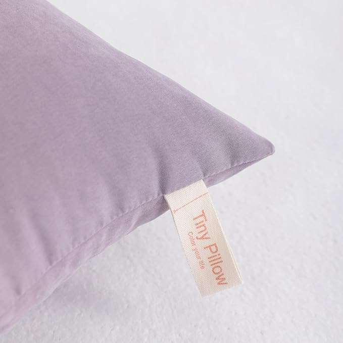 NTBAY Tiny Pillows, Down Alternative 7"x11" Microfiber Mini Pillows for Travel, Pets, Soft Machine Washable Small Pillows for Neck, Wrist, Lumbar and Knee, Lavender