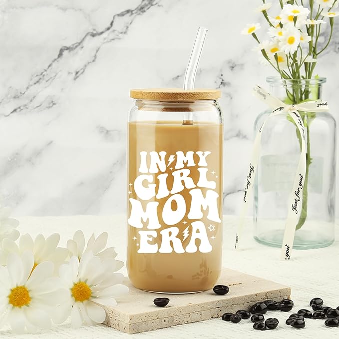 16oz In My Girl Mom Era Tumbler - Funny Coffee Cup for New/Expecting Moms, Aunts and Girl Mom Club | Mothers Day, Christmas, Baby-Shower Gift for Women