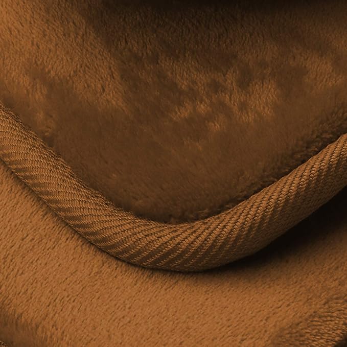 Clara Clark 3 Piece Bathroom Rugs Bath Mat Set, Velvet Memory Foam Bath Mats for Bathroom - Non-Slip, PVC Backing Bath Rugs, Washable - Dries Quickly, Brown