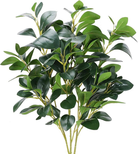 AILANDA Artificial Greenery Stems 32.3'' Long Stem Artificial Shrubs Plants Faux Eucalyptus Leaves Silk Greenery Stems Arrangement for Floor Vase Spring Floral Home Decor Wedding Table Centerpiece