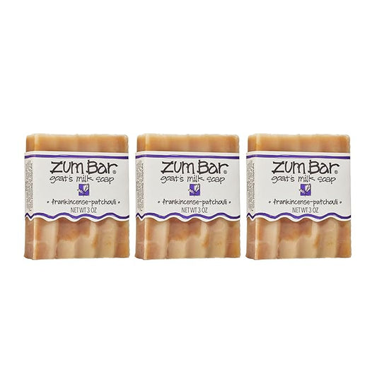 Zum Bar Goat's Milk Soap - Frankincense-Patchouli - 3 oz (3 Pack)