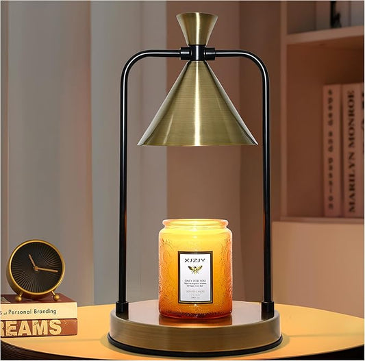 Candle Warmer Lamp with Timer Dimmer,Electric Candle Warmer, Candle Lamp with Large Base for Scented Jar Candles,Birthday Gifts for Mom Women,House Warming Gifts for New Home Bedroom Decor,Bronze