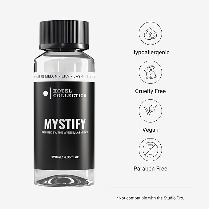 Hotel Collection - Mystify Essential Oil Scent - Luxury Hotel Inspired Aromatherapy Scent Diffuser Oil - Honeydew Melon, Sweet Raspberries, Lily, Jasmine & Lemon - for Essential Oil Diffusers - 120mL