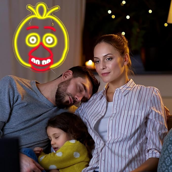 Neon Signs for Wall Decor，LED Neon Lights for Bedroom，Birthday、Christmas Gifts for kids 5V Power Adapter 16.1 * 12.8Inch