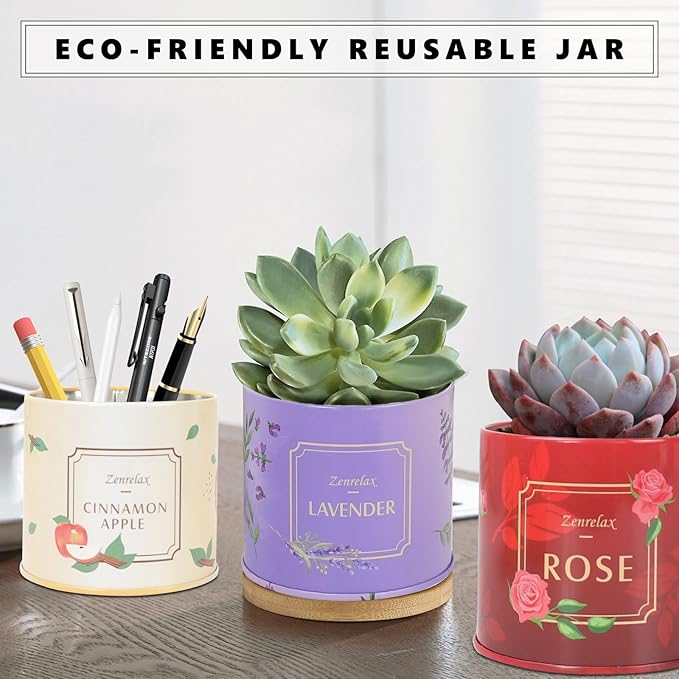 4 Pack Aromatherapy Candles for Home Scented, 200H Long Lasting Soy Candles for Stress Relief, Meditation, Yoga, SPA, Relaxing, Jar Candle Gifts for Women, Birthday, Valentine, Anniversary, Christmas