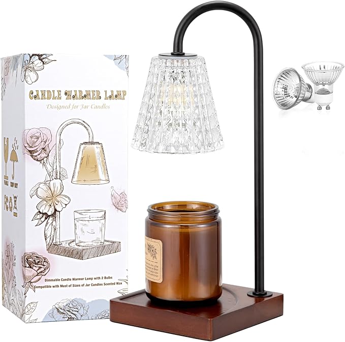 Candle Warmer Lamp with Timer-Dimmable Candle Warmer, Birthday Gifts for Women,House Warming Gifts New Home Bedroom Decor,Wax Warmer for Scented Wax Jar Candles