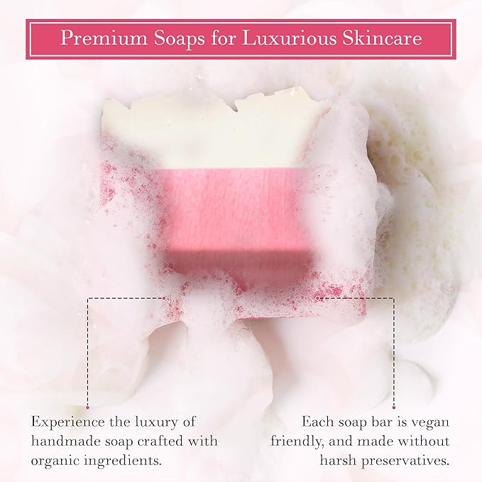 FinchBerry - 2 Bar Soap Set - Sweet Dreams & Cranberry Chutney - Moisturizing Hand & Body Soap with Shea Butter & Coconut Oil - Softens & Hydrates Dry Skin - Handmade, Organic Ingredients - 9 Oz