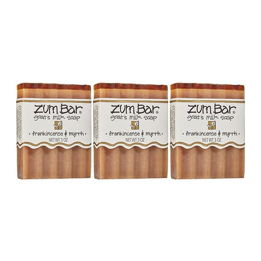 Zum Bar Goat's Milk Soap - Frankincense and Myrrh - 3 oz (3 Pack)