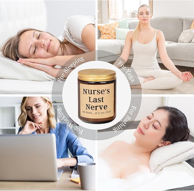 Nurse's Last Never Candle - Appreciation Gift for Women, Practitioners, New Nurses - Birthday, Retirement, Funny Candle