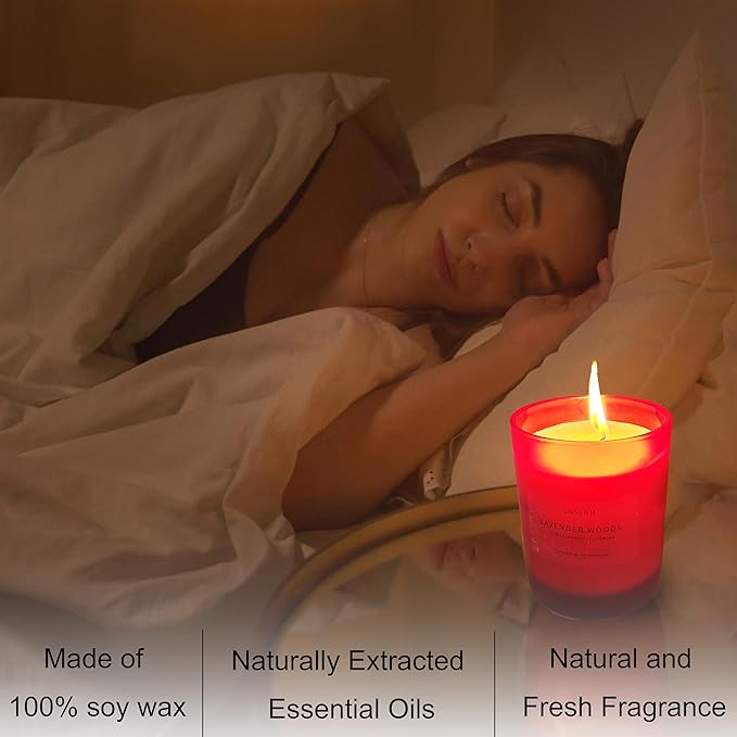 Aroma Candle Set | Fashion Simple Candle Set for Home Time, Holiday Ambiance, Housewarming Essentials, Aroma Candle Gift Set Soy Candles Natural Lavender & Vanilla Scents