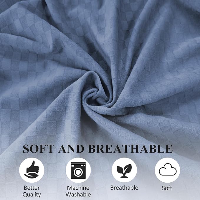 Bed Wedge Pillow for Side Sleepers, Body Position Wedges, Side Wedge Pillow for Sleeping Back Positioning Elevation Pillow for Bed Sores Elder and Pregnant Woman (Light Blue)