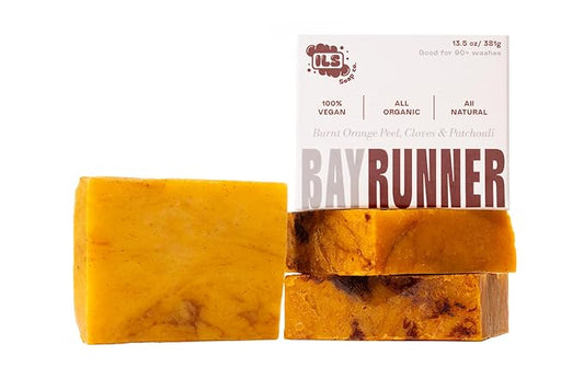 Bay Runner - Made in USA - All Natural Bath Soaps for All Skin Types - Plant Based, Cold Process and Handmade - (3 Pack)