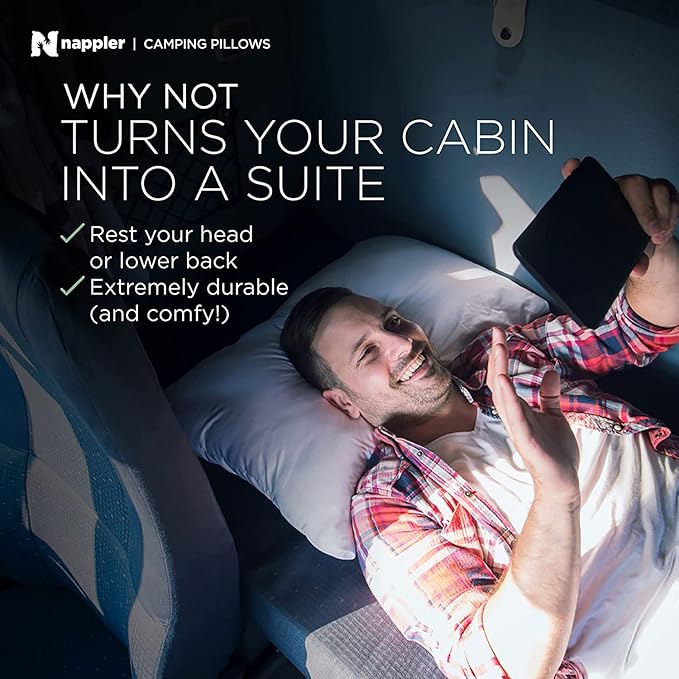 Small Shredded Memory Foam Pillow for Travel and Camping - Compressible Medium Firm Bed Pillow, Contoured Support, Breathable Cover, Machine Washable, Ideal Backpacking, Airplane and Car