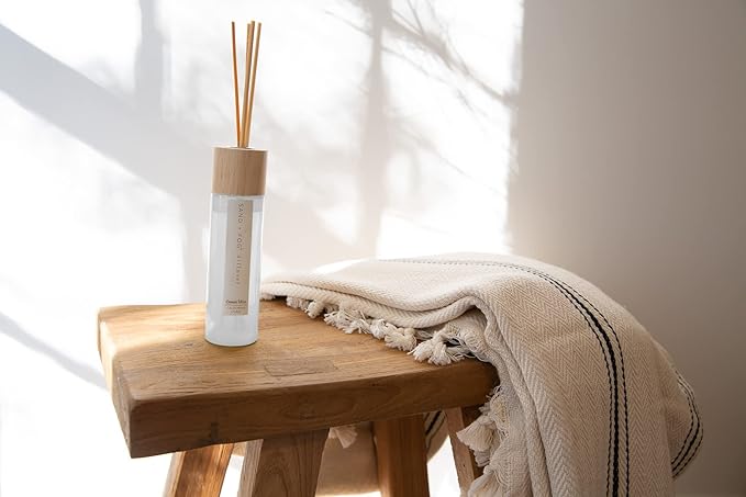 Sand + Fog Ocean Mist Reed Diffuser | Made with Essential Oils | Fill Your Home with The Your Favorite Luxurious Fragrance