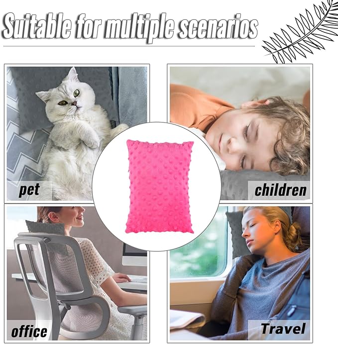 Small Pillow for Travel-Mini Travel Neck Pillows 11''*7''-Small Decorative Pillow-Tiny Pillows for Neck, Travel, Dogs, Cats