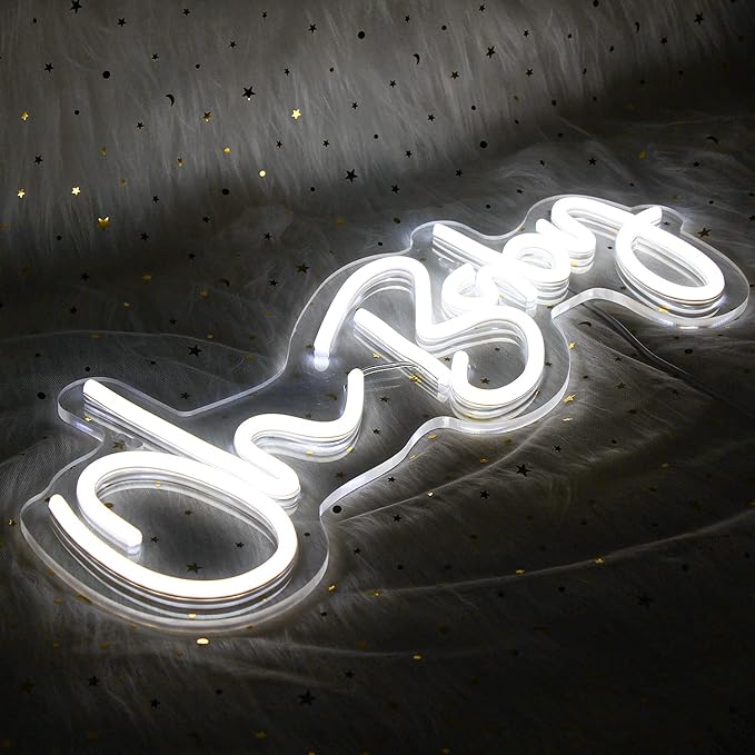 Neon Light Oh Baby White Neon Sign for Wall Decor Neon Lights Sign Oh Baby Word LED Neon for Nursery Bedroom Game Room Club Bar Wedding Party,Room Decor,Aesthetic Room Decor，Living Room Decor