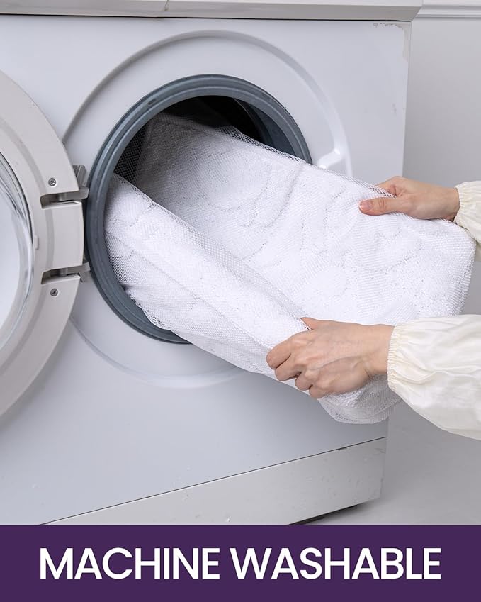 DEXI Bathroom Rug 17x30, Non Slip Washable Bath Mat for Shower Floor, Absorbent Soft Bathmat with Rubber Backing, Plush Fluffy Microfiber Floral Retro Carpet, White